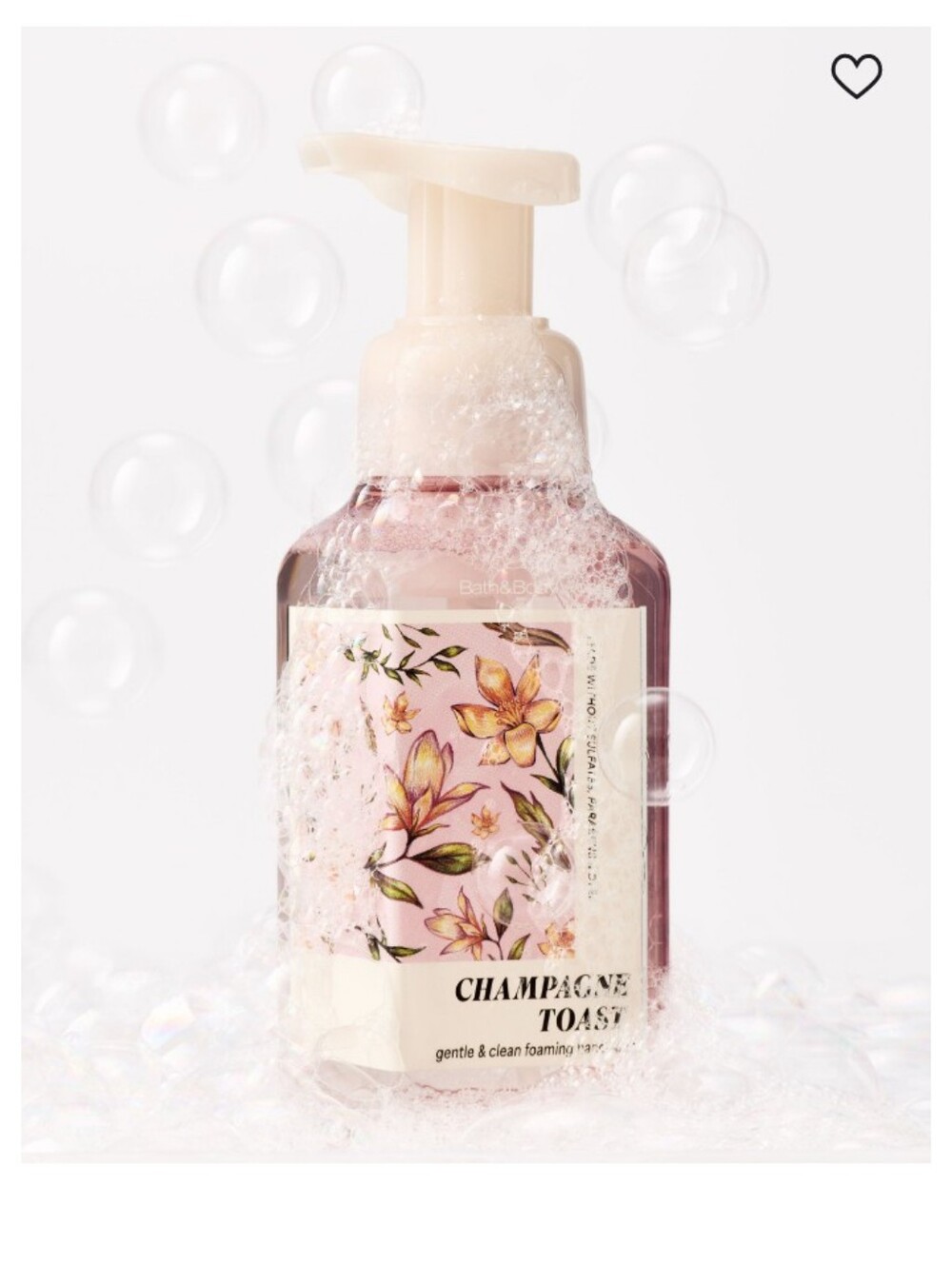 Bath & Body Works Champagne Toast Foaming Hand Soap - Pink & Cream